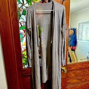 Grey Duster with Pockets